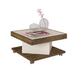 Mesa de Centro com Rodízio Quadrada Saara - 19