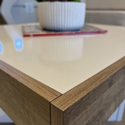 Mesa de Centro com Rodízio Quadrada Saara - 14