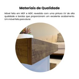 Mesa de Centro com Rodízio Quadrada Saara - 11