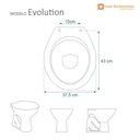 Ver imagem 3 de Assento Sanitário Soft Close Evolution Verde Claro para Vaso Santamarina