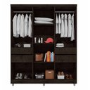 Ver imagem 2 de Guarda-Roupa 10 Portas 4 Gavetas 2230 Café - Araplac