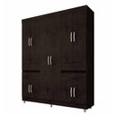 Ver imagem 1 de Guarda-Roupa 10 Portas 4 Gavetas 2230 Café - Araplac