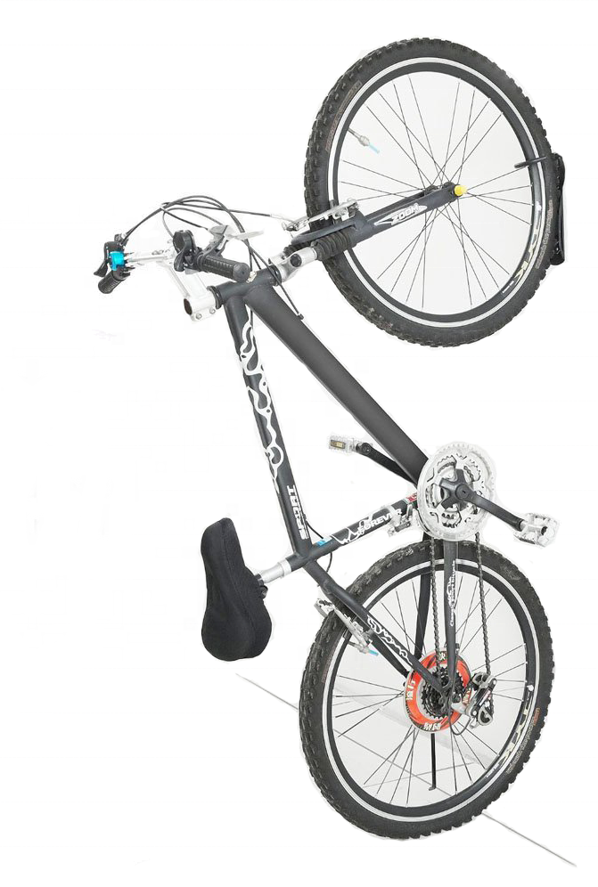 Suporte de parede Para pendurar Bicicleta apoio da roda Bike:Preto - 4