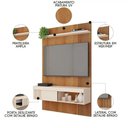 Ver imagem 5 de Kit Sofá América 3 Lugares com Painel Jade Caemmun Freijo/off White/bege