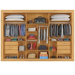 Guarda Roupa Cavich 3 Portas 100% Mdf Peroba Off White - Móveis Europa - 5