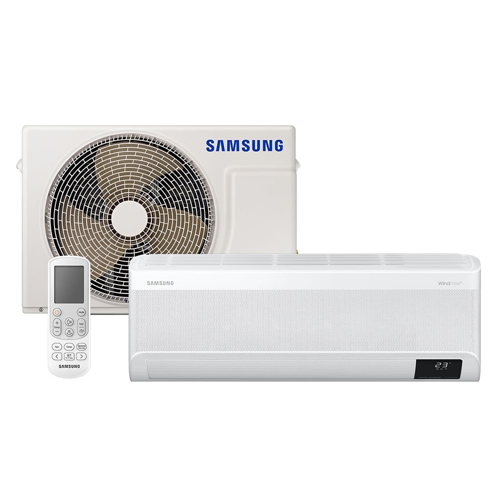 Ar Condicionado Split Inverter Samsung WindFree Connect 12000 BTUs Frio 220V AR12BVFAAWKXAZ