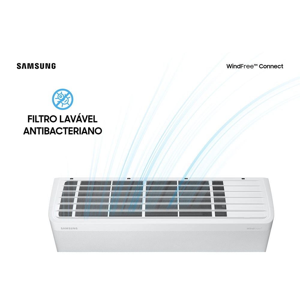 Ar Condicionado Split Inverter Samsung WindFree Connect 12000 BTUs Frio 220V AR12BVFAAWKXAZ - 13