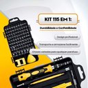 Ver imagem 2 de Kit Ferramentas 115 Peças Jogo Mini Chaves Precisão Multiuso Celular Notebook Tablet Bom-3114