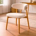 Ver imagem 2 de Kit 2 Cadeiras Decorativas Sala de Jantar Luxo Mavie Linho Cru - Mozzelar