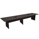 Ver imagem 2 de Mesa de Reunião Preta 3,80m x 1,10m 2 Caixas de Tomadas F5