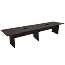 Ver imagem 2 de Mesa de Reunião Preta 3,80m x 1,10m 2 Caixas de Tomadas F5