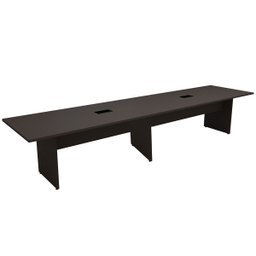 Mesa de Reunião Preta 3,80m X 1,10m 2 Caixas de Tomadas F5  - 2