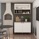Ver imagem 4 de Conjunto Cozinha Eliza com Aéreo de Vidro Cb0034 Linha Iluminata Genialflex