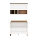 Ver imagem 5 de Conjunto Cozinha Eliza com Aéreo de Vidro Cb0034 Linha Iluminata Genialflex