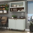 Ver imagem 2 de Conjunto Cozinha Eliza com Aéreo de Vidro Cb0034 Linha Iluminata Genialflex