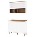 Ver imagem 6 de Conjunto Cozinha Eliza com Aéreo de Vidro Cb0034 Linha Iluminata Genialflex