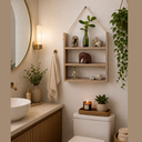 Ver mais imagens de Prateleira Refúgio Suspensa em MDF Decorativa Sala Banheiro