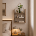 Ver imagem 6 de Prateleira Refúgio Suspensa em MDF Decorativa Sala Banheiro