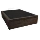 Ver imagem 5 de Cama Box Baú Casal Conforto Sintético Marrom + Colchão Casal Conforto Espuma D33 14x138x188