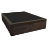 Cama Box Baú Casal Conforto Sintético Marrom + Colchão Casal Conforto Espuma D33 14x138x188 - 5