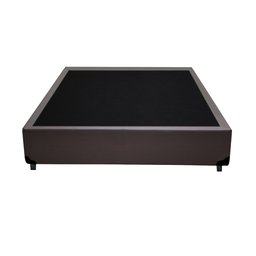 Cama Box Baú Casal Conforto Sintético Marrom + Colchão Casal Conforto Espuma D33 14x138x188 - 4