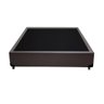 Cama Box Baú Casal Conforto Sintético Marrom + Colchão Casal Conforto Espuma D33 14x138x188 - 4