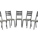 Ver imagem 5 de Conjunto Mesa 107x73cm Malva com 4 Cadeiras New Preto/Grafiato