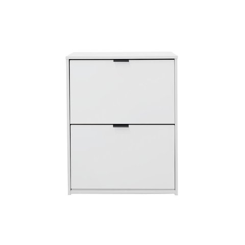 Sapateira Mercurio Ii 2gav P/12 Pares Mdp 12mm com Puxadores Branca