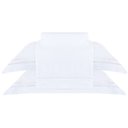 Ver imagem 1 de Jogo de Cama Casal Sublime Branco C/ Ponto Cheio Pérola 4 Peças Buddemeyer