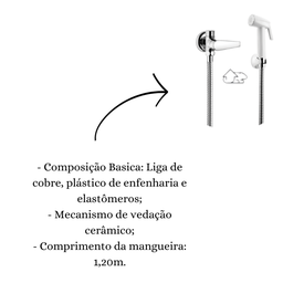 Ducha Higiênica Lorenzetti Lorenjoy 1984 Flexível de 1,20m - 3