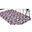 Ver imagem 4 de Tapete Sala 3,00m x 2.00m Jacquard Tecido Antiderrapante:Ladrilho Bordo