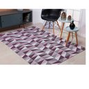 Ver imagem 1 de Tapete Sala 3,00m x 2.00m Jacquard Tecido Antiderrapante:Ladrilho Bordo