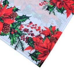Kit 4 Jogos Americanos Flor de Natal Maravilha 43cmx34cm - 3