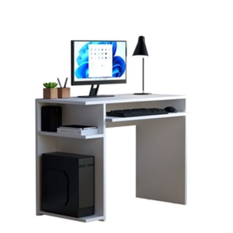 Escrivaninha Mesa De Computador Gamer -JM -BRANCO - CNM - 2