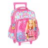 Mochila Escolar Infantil com Rodinhas Barbie Ic41442bb Pink - Maxlog - 1