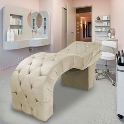 Maca Estofada Reclinável Sobrancelhas Cílios Suede Beatriz Cor:bege - 1