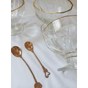 Ver imagem 7 de Taça para Sobremesa de Vidro com Borda Dourada