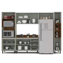 Ver imagem 5 de Armário de Cozinha Modulada Completa 5 Peças 306,8cm com Tampo 250043 Koya Politorno Móveis
