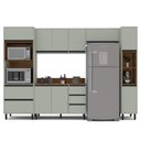Ver imagem 3 de Armário de Cozinha Modulada Completa 5 Peças 306,8cm com Tampo 250043 Koya Politorno Móveis