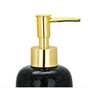 Ver imagem 3 de Kit Lavabo - Porta Sabonete Líquido 17 cm e Porta Copo Escova 10 cm de Cerâmica Preto