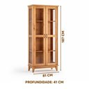 Ver imagem 6 de Kit Cristaleira e Balcão Rústico em Madeira Maciça