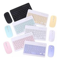 Conjunto de Mouse sem Fio Bluetooth Teclado Colorido - 2
