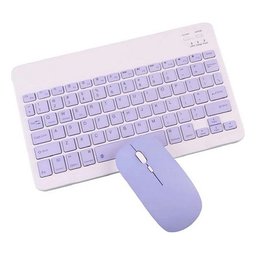Conjunto de Mouse sem Fio Bluetooth Teclado Colorido - 4