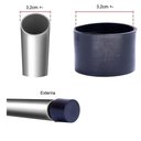 Ver imagem 2 de Ponteira Protetora Pé de Cadeira Tubular 3,2cm Kit C/ 50un