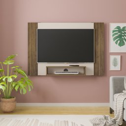 Painel Ripado para TV até 40 Polegadas 120CMX80CM Nicho Cine Marrom - 17 Painel Ripado para TV até 40 Polegadas 120CMX80CM Nicho Cine Marrom - 17