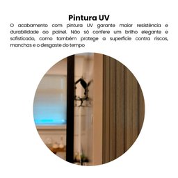 Painel Ripado para TV até 40 Polegadas 120CMX80CM Nicho Cine Marrom - 9 Painel Ripado para TV até 40 Polegadas 120CMX80CM Nicho Cine Marrom - 9
