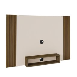 Painel Ripado para TV até 40 Polegadas 120CMX80CM Nicho Cine Marrom - 3 Painel Ripado para TV até 40 Polegadas 120CMX80CM Nicho Cine Marrom - 3