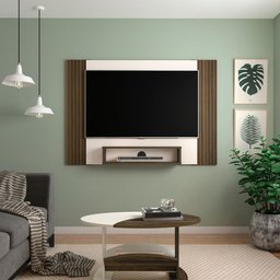 Painel Ripado para TV até 40 Polegadas 120CMX80CM Nicho Cine Marrom - 18 Painel Ripado para TV até 40 Polegadas 120CMX80CM Nicho Cine Marrom - 18