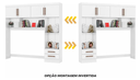 Ver imagem 4 de Modulado 4 Portas 2 Gavetas Branco - Carioca Móveis