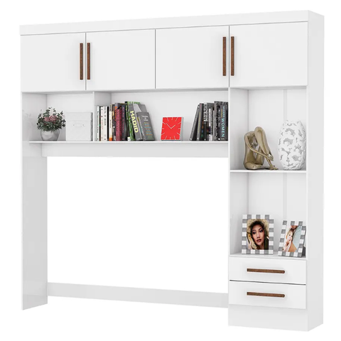 Modulado 4 Portas 2 Gavetas Branco - Carioca Móveis